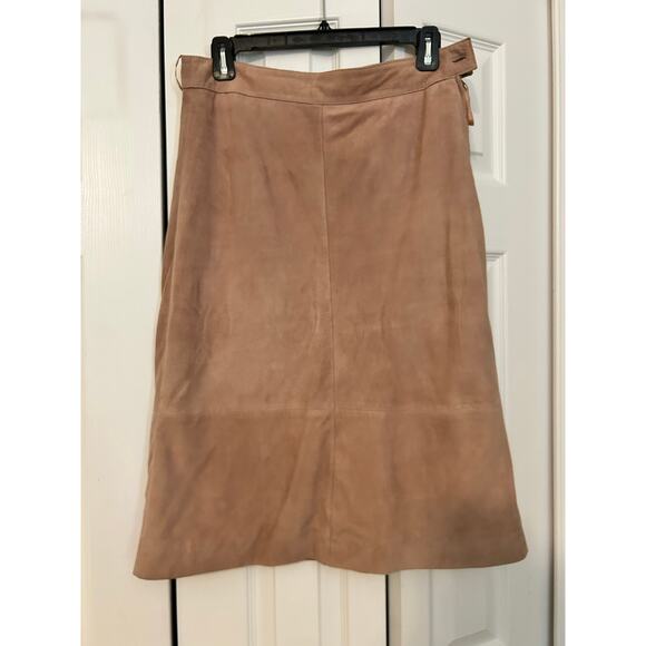Reiss Dresses & Skirts - Reiss Mid-Length Dusty Pink Suede Skirt